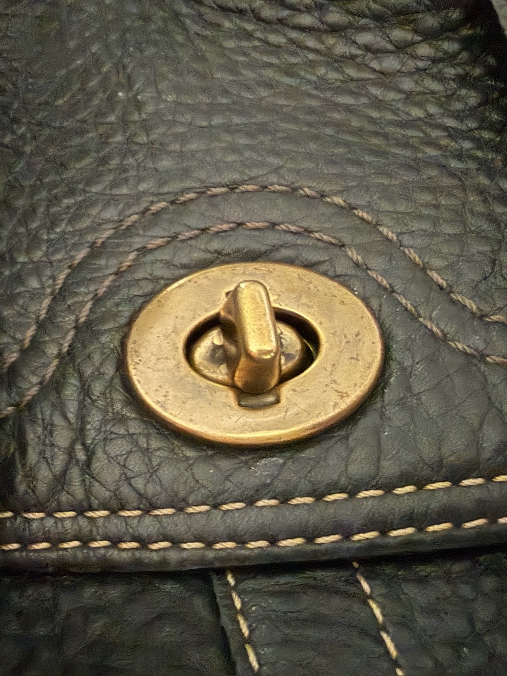 Vintage Coach "Chelsea" Black Pebble
Leather Satchel Handbag - Picture 5 of 15